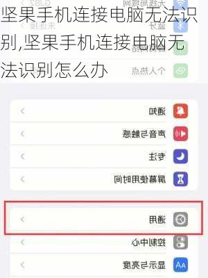 坚果手机连接电脑无法识别,坚果手机连接电脑无法识别怎么办