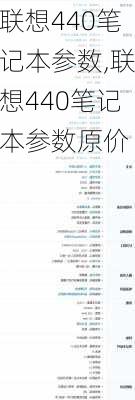 联想440笔记本参数,联想440笔记本参数原价