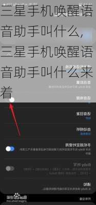三星手机唤醒语音助手叫什么,三星手机唤醒语音助手叫什么来着