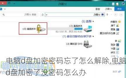 电脑d盘加密密码忘了怎么解除,电脑d盘加密了没密码怎么办