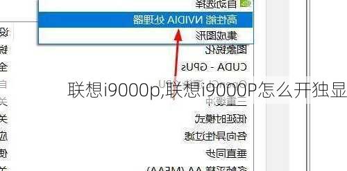 联想i9000p,联想i9000P怎么开独显