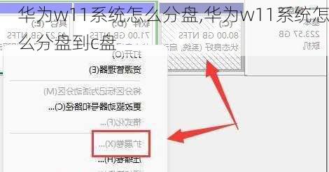 华为w11系统怎么分盘,华为w11系统怎么分盘到c盘