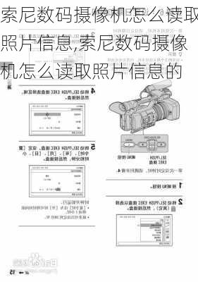 索尼数码摄像机怎么读取照片信息,索尼数码摄像机怎么读取照片信息的