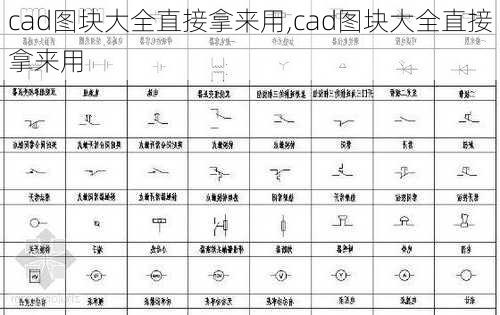 cad图块大全直接拿来用,cad图块大全直接拿来用