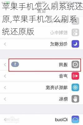 苹果手机怎么刷系统还原,苹果手机怎么刷系统还原版