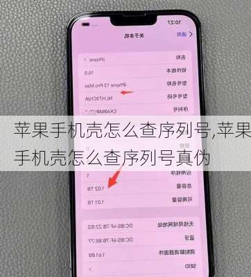 苹果手机壳怎么查序列号,苹果手机壳怎么查序列号真伪