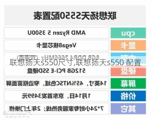 联想扬天s550尺寸,联想扬天s550 配置