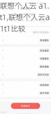 联想个人云 a1 t1,联想个人云a1t1比较