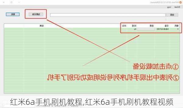 红米6a手机刷机教程,红米6a手机刷机教程视频