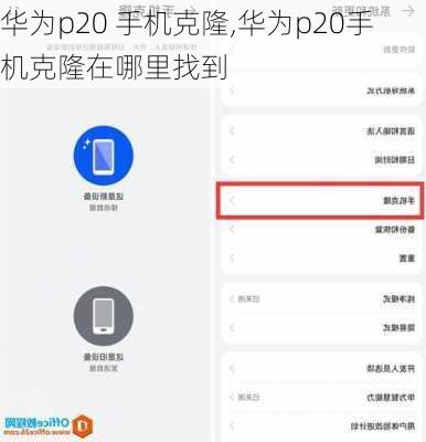 华为p20 手机克隆,华为p20手机克隆在哪里找到