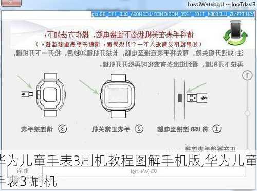 华为儿童手表3刷机教程图解手机版,华为儿童手表3 刷机