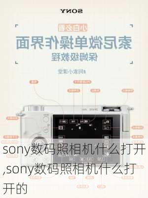 sony数码照相机什么打开,sony数码照相机什么打开的