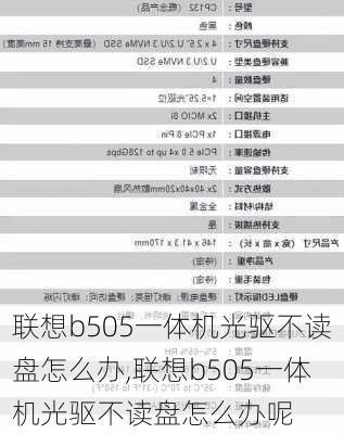 联想b505一体机光驱不读盘怎么办,联想b505一体机光驱不读盘怎么办呢