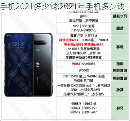 手机2021多少钱,2021年手机多少钱