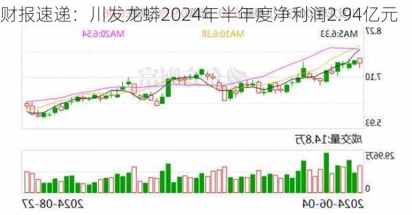 财报速递：川发龙蟒2024年半年度净利润2.94亿元