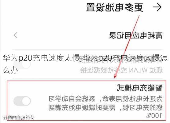 华为p20充电速度太慢,华为p20充电速度太慢怎么办