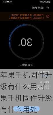 苹果手机固件升级有什么用,苹果手机固件升级有什么用处