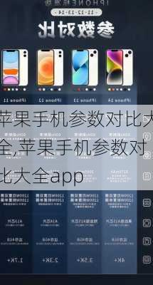 苹果手机参数对比大全,苹果手机参数对比大全app