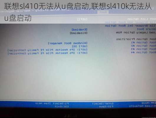 联想sl410无法从u盘启动,联想sl410k无法从u盘启动