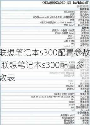 联想笔记本s300配置参数,联想笔记本s300配置参数表