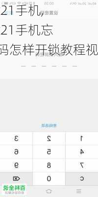 vivox21手机,vivox21手机忘记密码怎样开锁教程视频