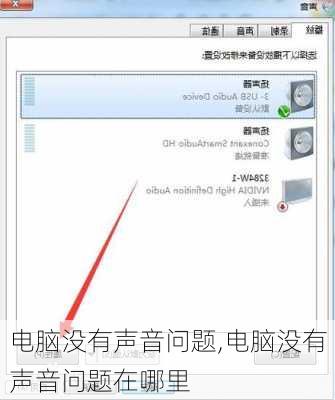 电脑没有声音问题,电脑没有声音问题在哪里