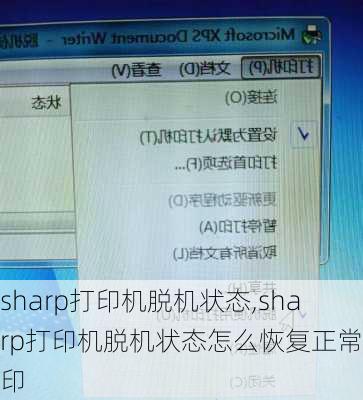 sharp打印机脱机状态,sharp打印机脱机状态怎么恢复正常打印