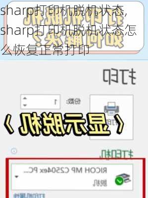 sharp打印机脱机状态,sharp打印机脱机状态怎么恢复正常打印