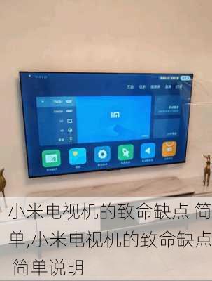 小米电视机的致命缺点 简单,小米电视机的致命缺点 简单说明