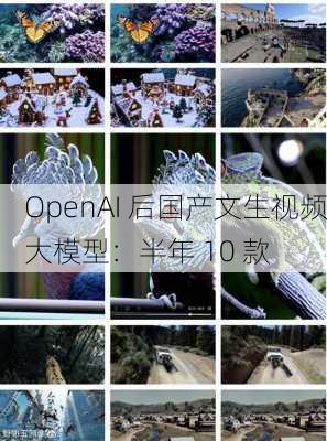 OpenAI 后国产文生视频大模型：半年 10 款