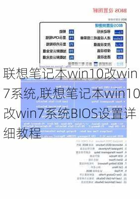 联想笔记本win10改win7系统,联想笔记本win10改win7系统BIOS设置详细教程