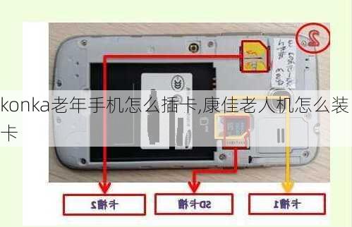 konka老年手机怎么插卡,康佳老人机怎么装卡