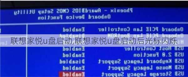 联想家悦u盘启动,联想家悦u盘启动后光标闪烁