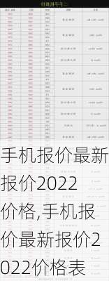 手机报价最新报价2022价格,手机报价最新报价2022价格表