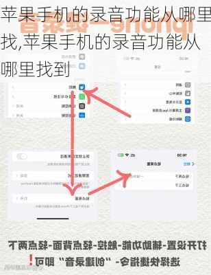 苹果手机的录音功能从哪里找,苹果手机的录音功能从哪里找到