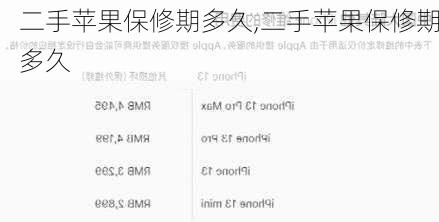 二手苹果保修期多久,二手苹果保修期多久