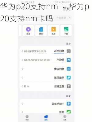 华为p20支持nm卡,华为p20支持nm卡吗