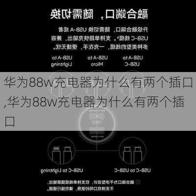 华为88w充电器为什么有两个插口,华为88w充电器为什么有两个插口