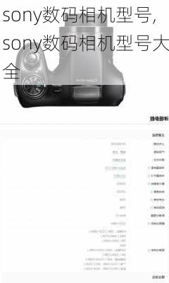 sony数码相机型号,sony数码相机型号大全