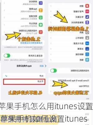 苹果手机怎么用itunes设置,苹果手机如何设置itunes