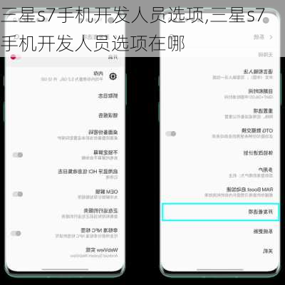 三星s7手机开发人员选项,三星s7手机开发人员选项在哪