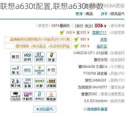 联想a630t配置,联想a630t参数