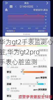 华为gt2手表监测心脏,华为gt2pro手表心脏监测