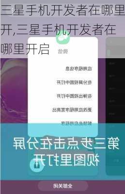 三星手机开发者在哪里开,三星手机开发者在哪里开启