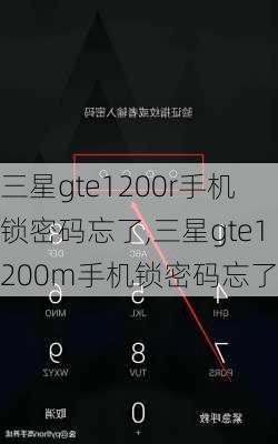 三星gte1200r手机锁密码忘了,三星gte1200m手机锁密码忘了