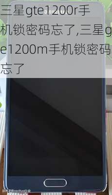 三星gte1200r手机锁密码忘了,三星gte1200m手机锁密码忘了