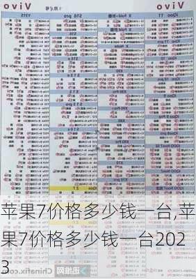 苹果7价格多少钱一台,苹果7价格多少钱一台2023