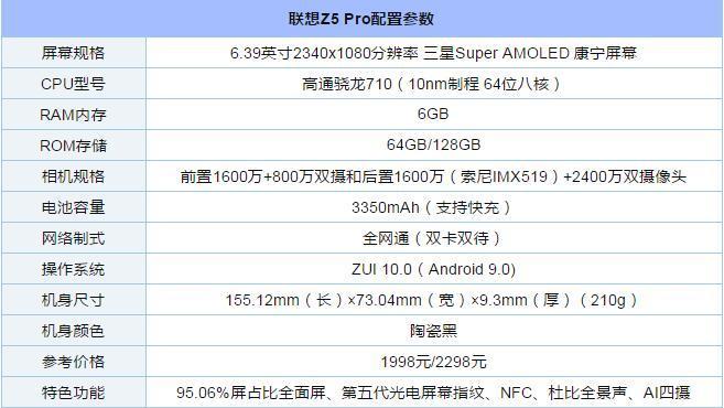 联想z5pro价格多少,联想z5pro的价格