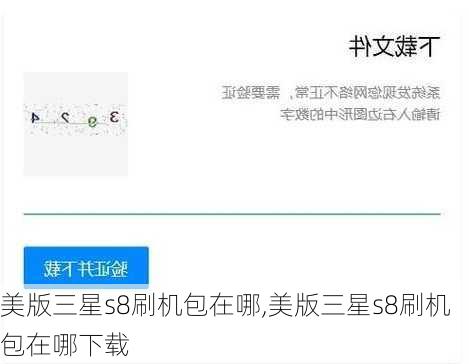 美版三星s8刷机包在哪,美版三星s8刷机包在哪下载