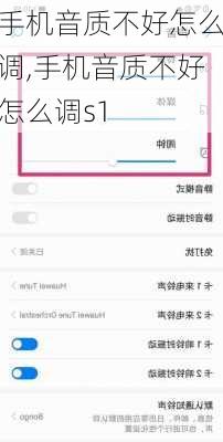 手机音质不好怎么调,手机音质不好怎么调s1